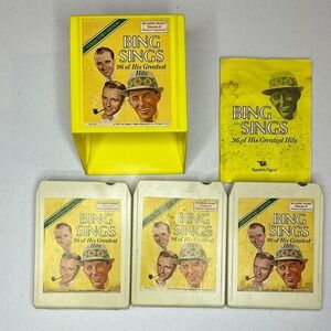 Bing Sings 96‎ Greatest Hits 8 Track Tapes Reader's Digest Music Set